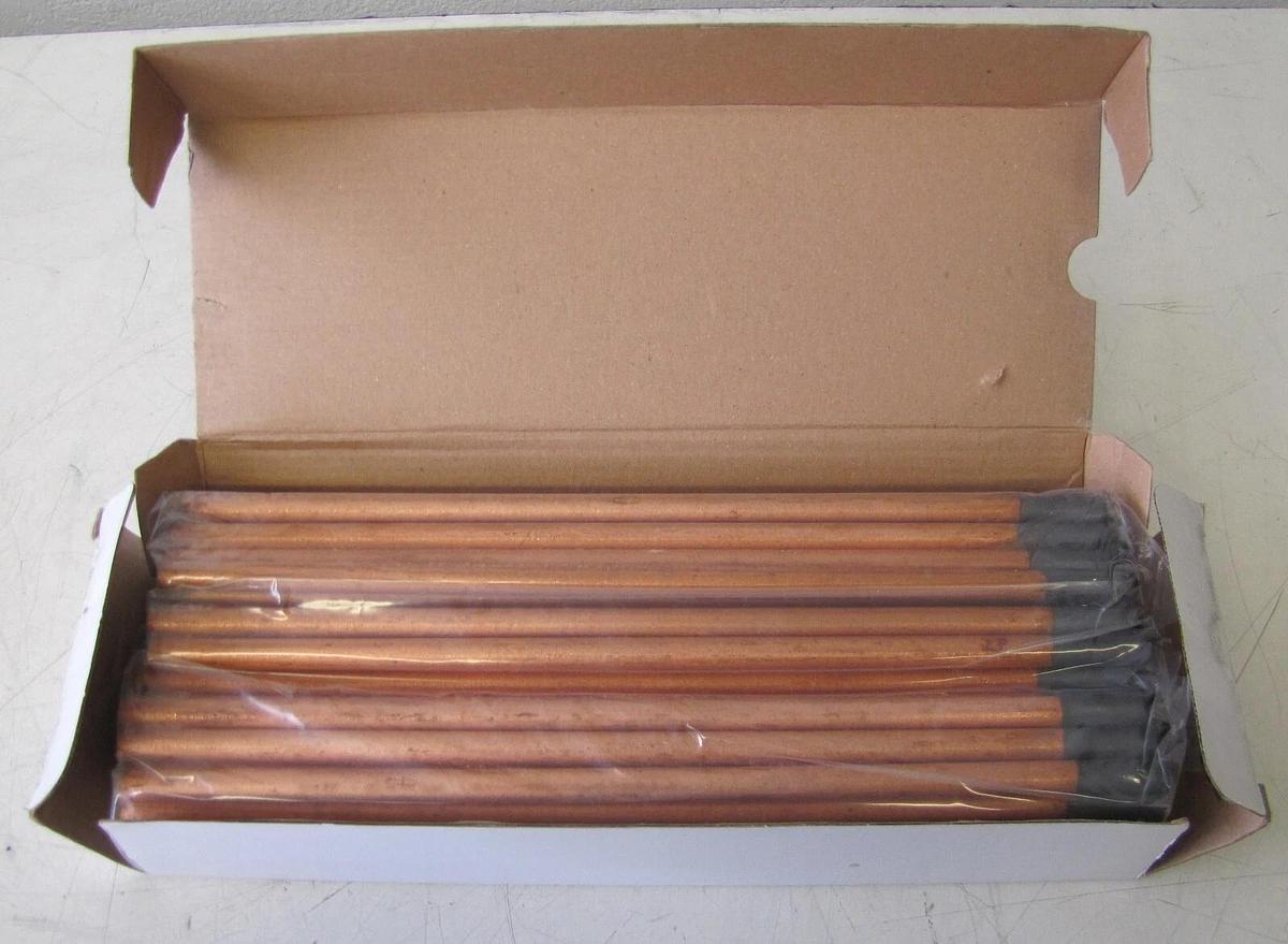 Used Lot of 10 Radnor Copper Coated Gouging Electrodes Pointed 3/8" x 12" 64002255