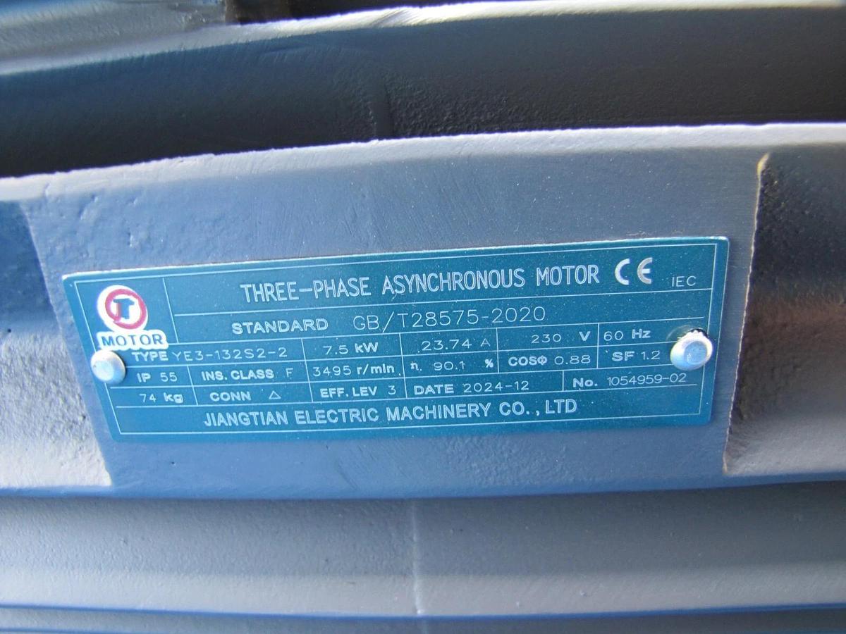 Used Maximus 10 HP Rotary Screw Air Compressor Direct Drive 230V 3 Phase