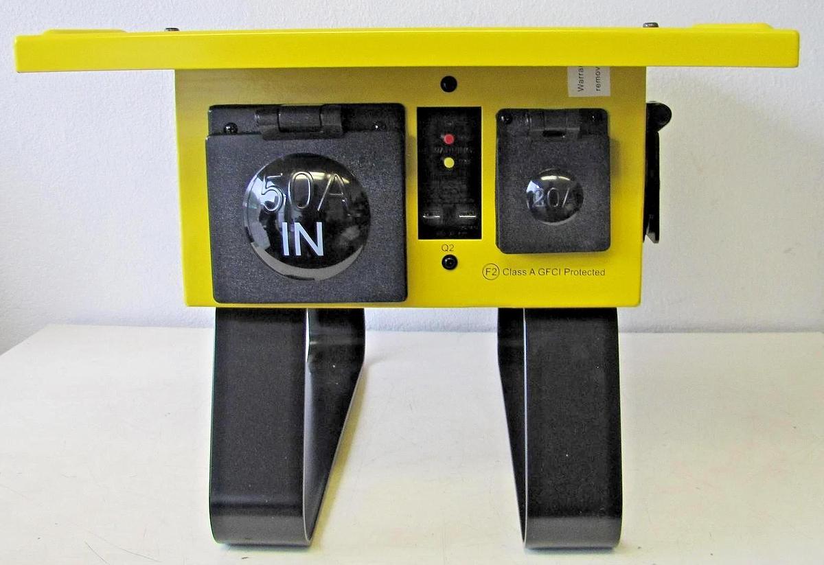 Used Voltec 125/250V 50A Temporary Power Distribution Spider Box T-BOX-6L Twist Lock