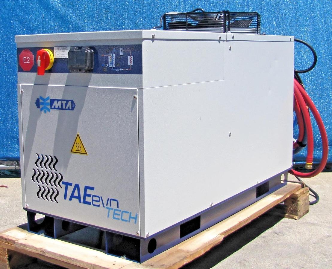 Used 2021 MTA TAEevo TECH 020 Air Cooled Water Chiller 2 Ton 24120 BTU 460V 3 Phase
