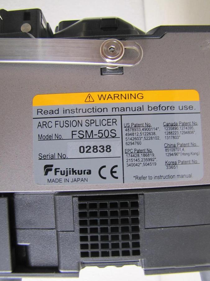 Used Fujikura FSM-50S Optical Fiber Arc Fusion Splicer AS IS with Case and Manual #2