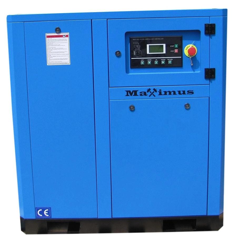 Used 2025 Maximus 15 HP 63 CFM Direct Drive Rotary Screw Air Compressor 230V 3 Phase