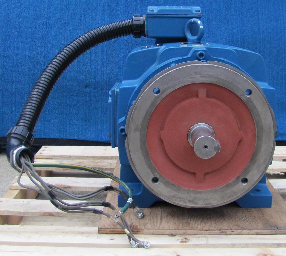 Used Weg 40 HP Electric Motor 208-230/460V 3 Ph 324TCZ 1775 RPM 1-7/8" Double Shaft
