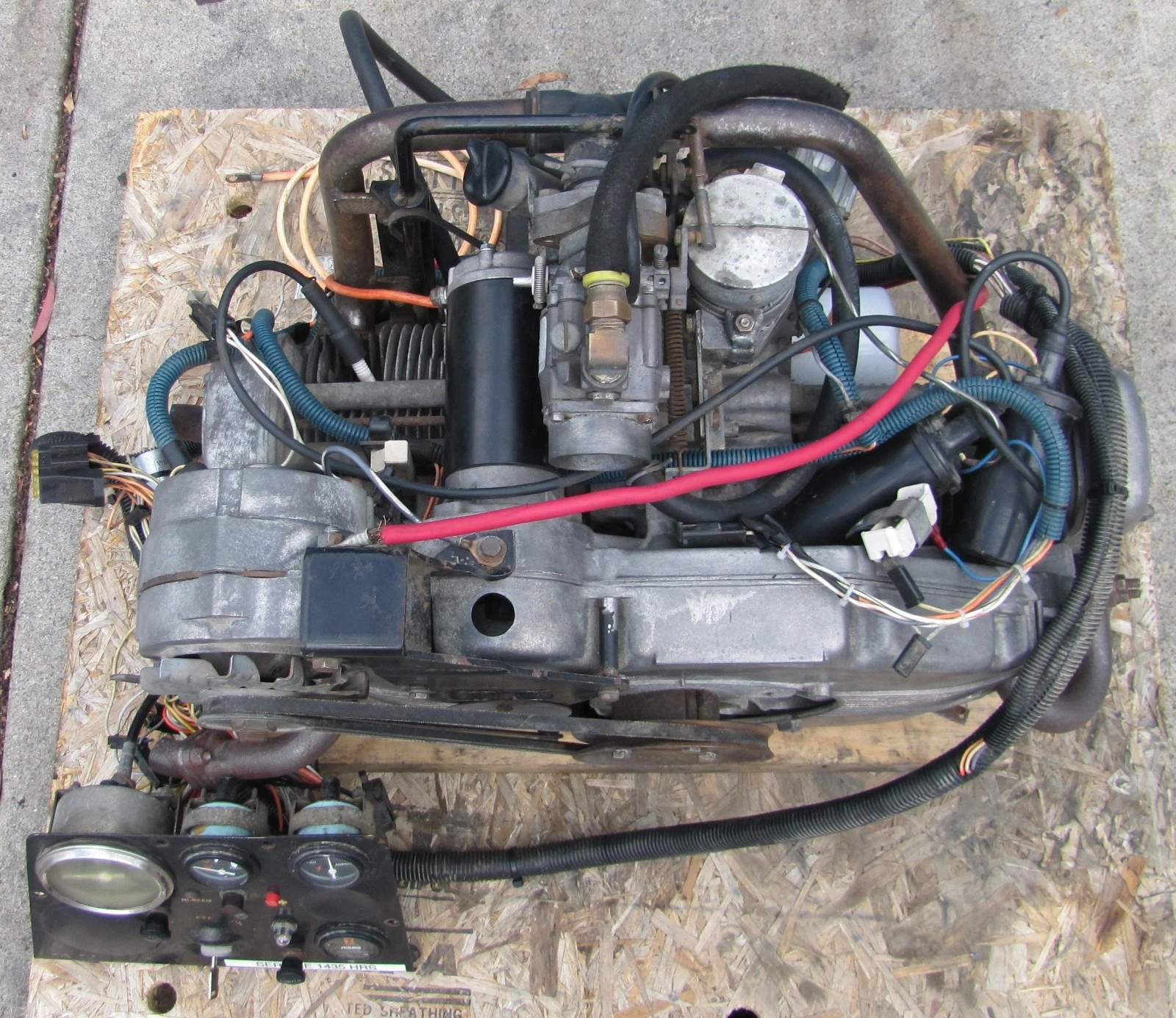 Used Cushman 22 HP Propane Engine Flatbed Cart 898461-9110 Control Panel New Starter