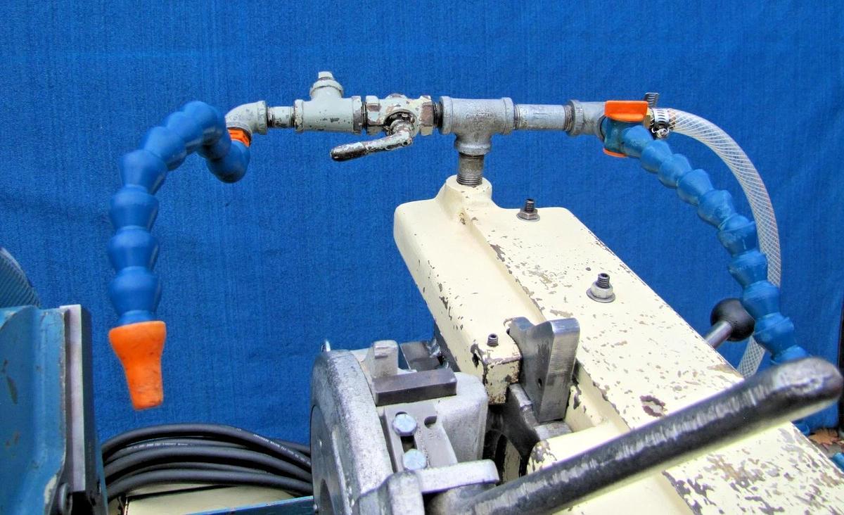 Used Oster 784 Pipe & Bolt Threader 1/2"-4" 3HP 230V 3 Phase Oil Pump 6 Die Heads