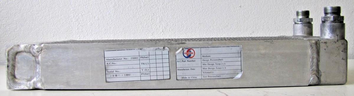Used Chicago Pneumatic QRS10 Oil Cooler 2202815601 2202 8156 01 Air Compressor Part