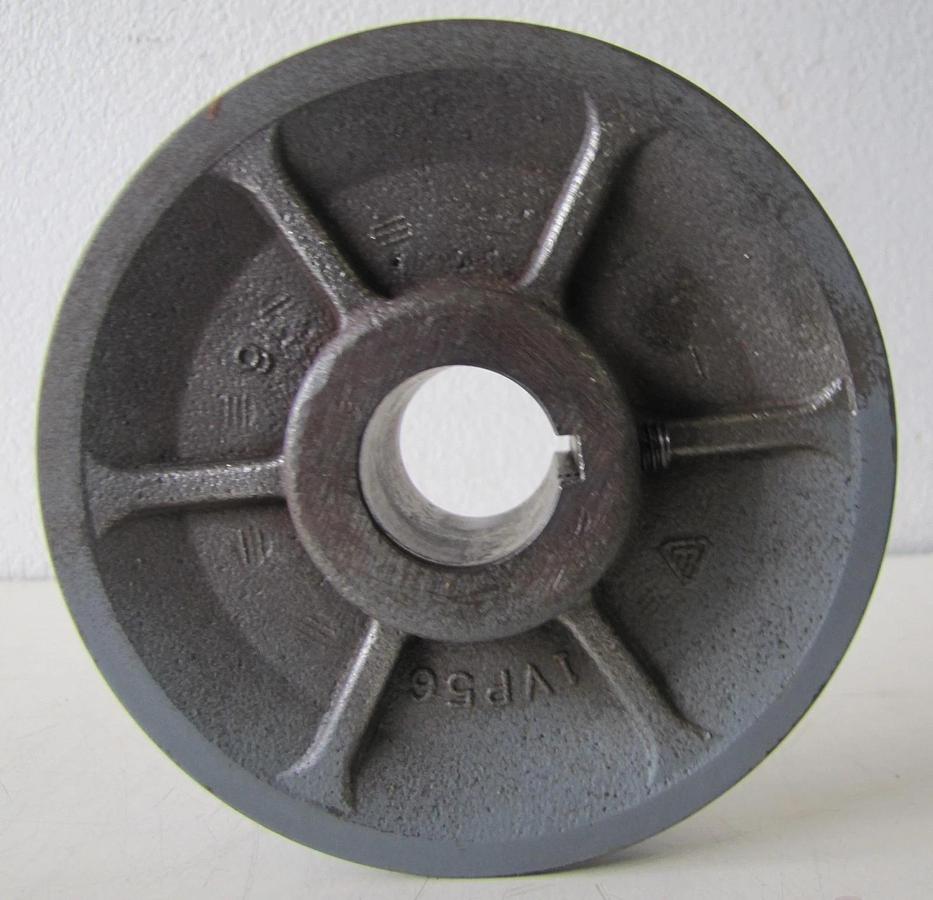 Used Variable Pitch 1VP56 V Belt Pulley 5-3/8" OD 1-1/8 Keyed ID Single Groove