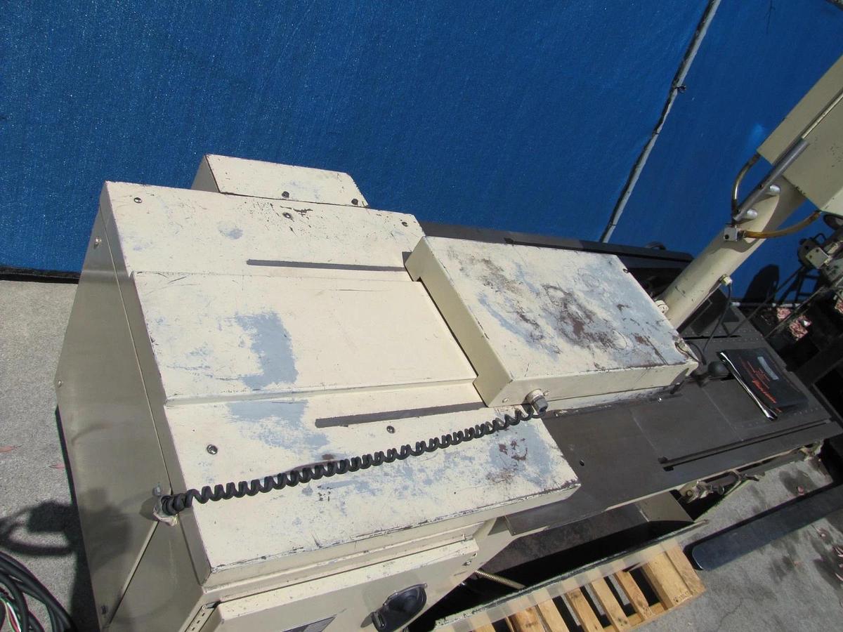 Used Marvel Series 8 Mark I Tilting Band Saw 230V 3PH Metal Cutting w/ Coolant Pump