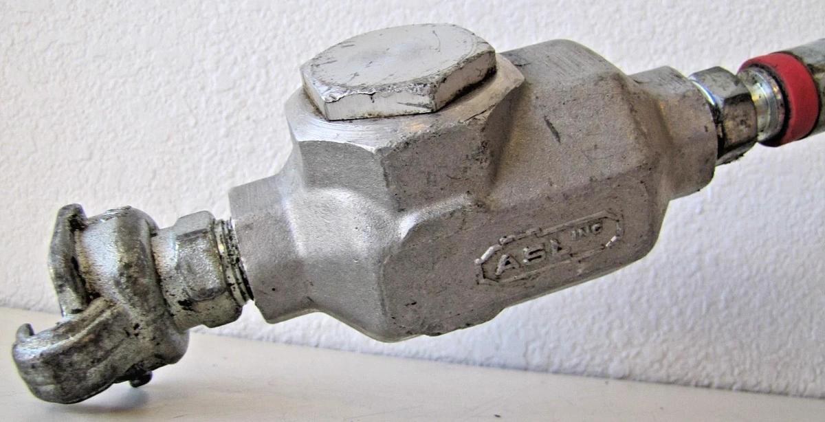 Used Industrial Pneumatic 25 lb Rivet Buster Air Hammer w/ Hose & In-Line Lubricator