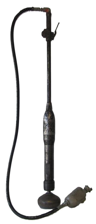 Used American Pneumatic Tools APT 131 Pole Tamper 6" Diameter Base With Hose #1