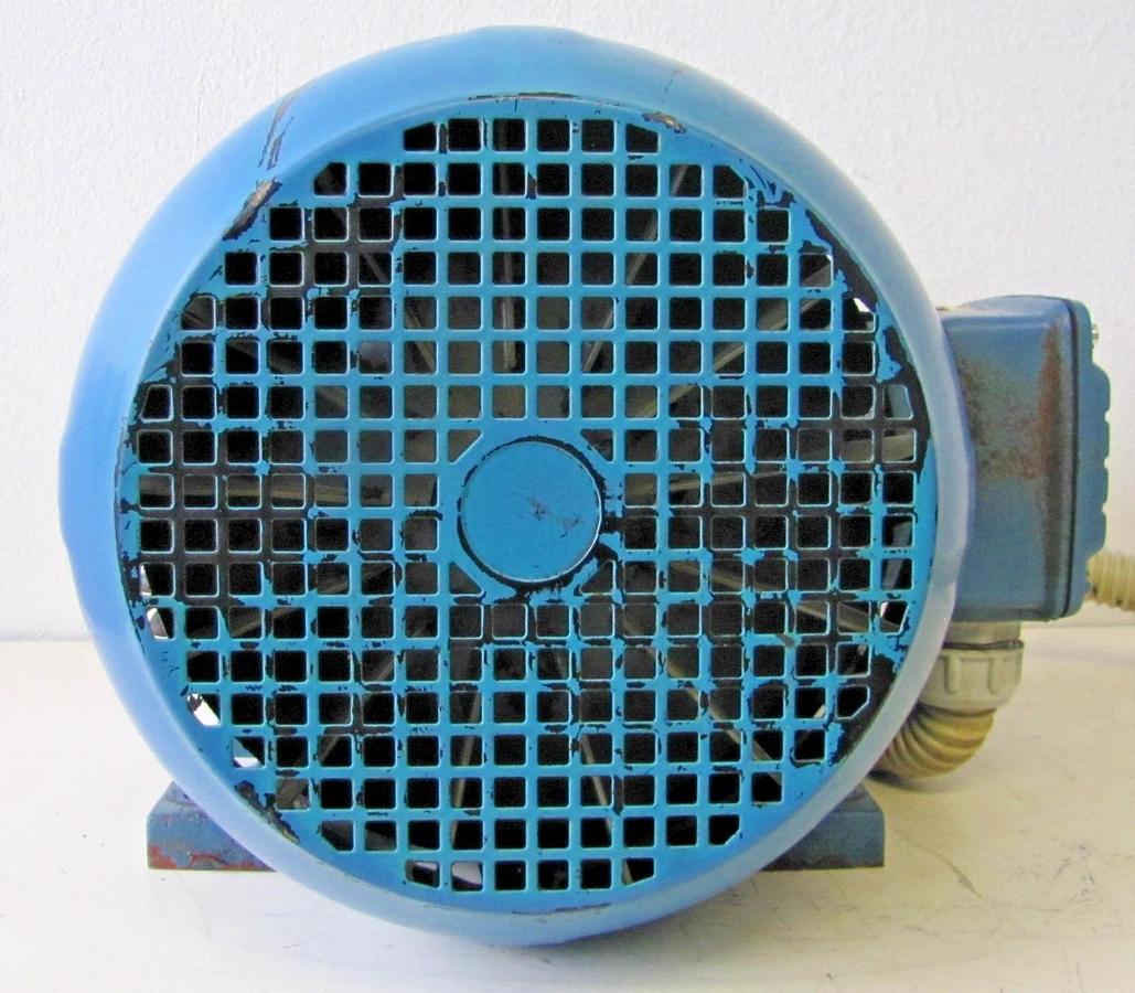 Used WEG 10HP Electric Motor 208-230/460V 3 Phase AC 3545 RPM 123S 1-3/8" Dia Shaft