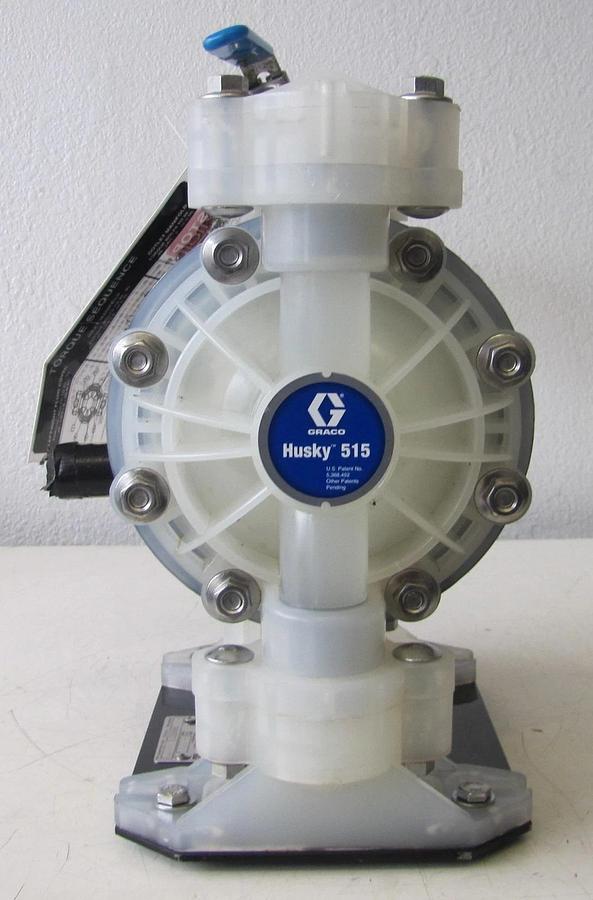 Used Graco Husky 515 Air Operated Polypropylene Double Diaphragm Pump 3/4" NPT