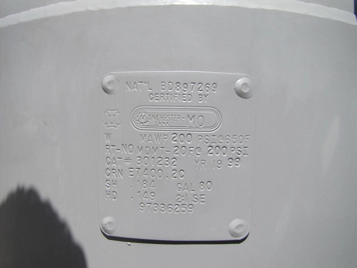 Used Ingersoll Rand 5 HP T30 Upright Piston Air Compressor 80 Gallon Tank 230V 3 Ph