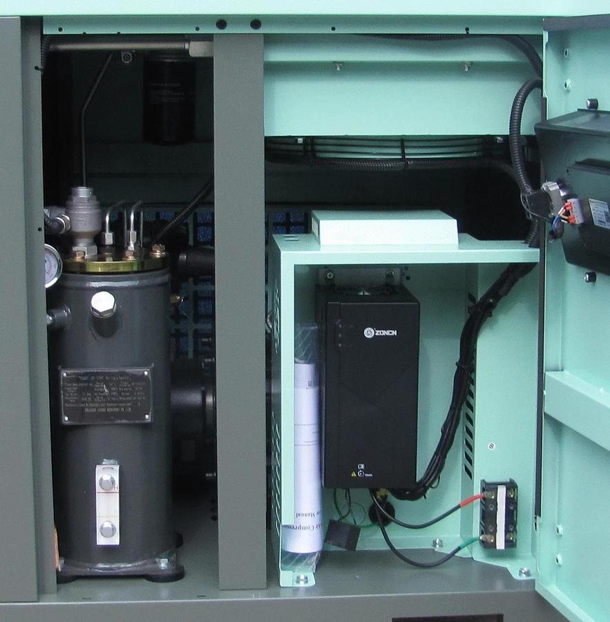 Used 2026 Maximus 10 HP Rotary Screw Air Compressor VFD 230V Single Phase on 60G Tank