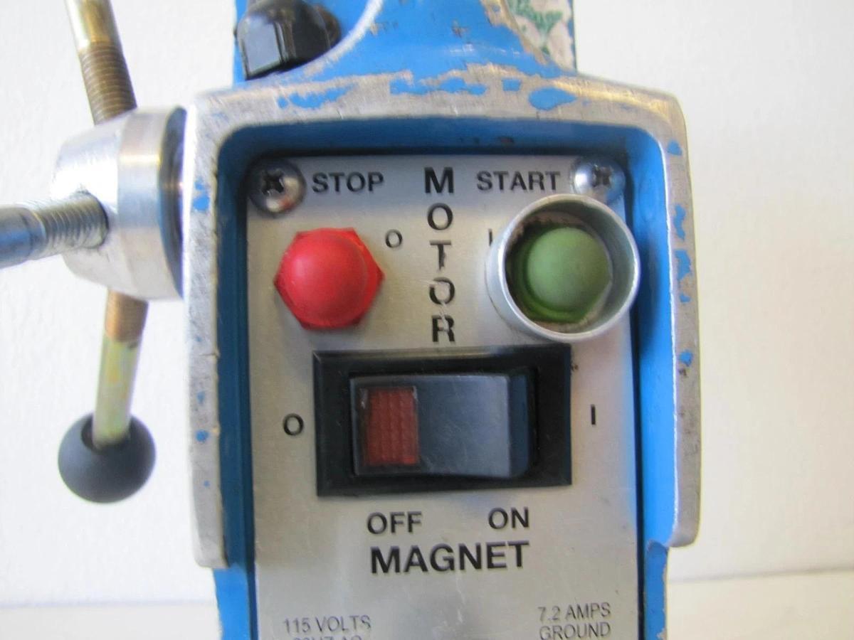 Used Hougen Rotabroach 10904 Mag Portable Magnetic Drill Press With Extra Bits 115V