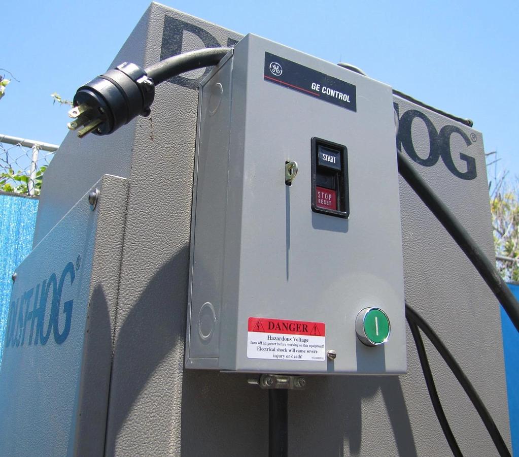 Used UAS 1.5 HP Dust Hog Air Filtration Dust Collector w/ Air Powered Filter Cleaner