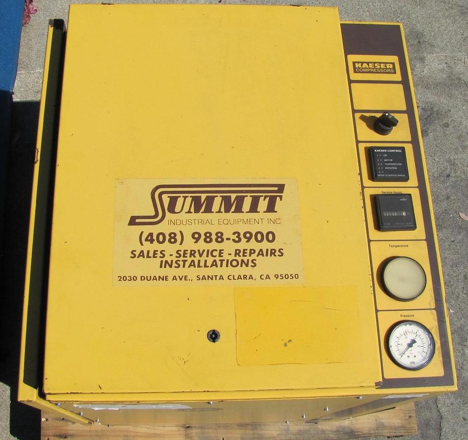 Used Kaeser SM8 7.5 HP Rotary Screw Air Compressor 30 CFM 460V 3PH Only 32,136 Hours