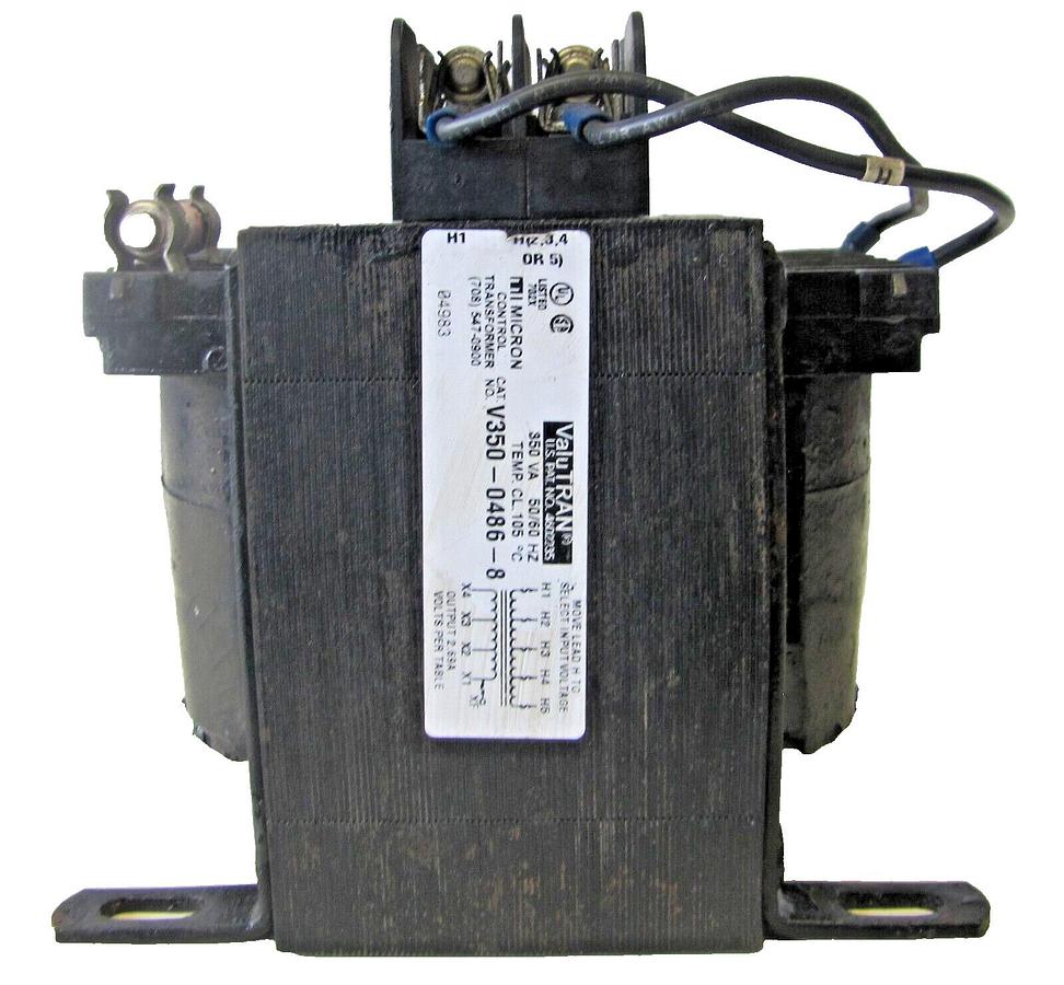 Used Micron ValuTran 350 VA Control Tranformer 230/460V Input 115V 120V Output
