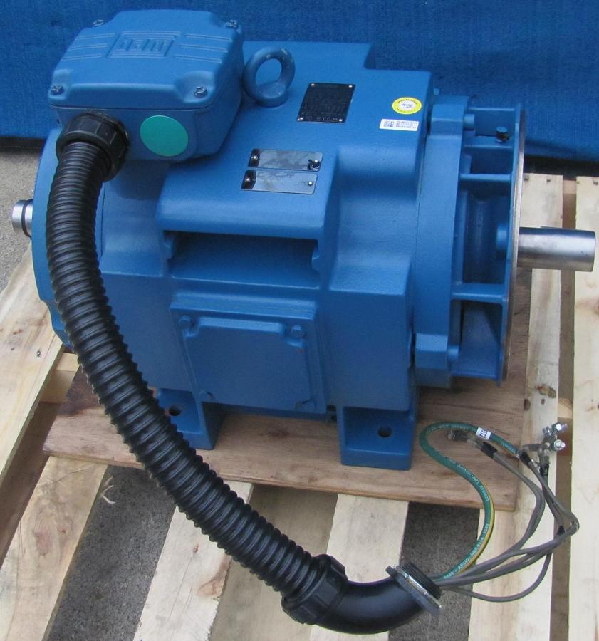 Used Weg 40 HP Electric Motor 208-230/460V 3 Ph 324TCZ 1775 RPM 1-7/8" Double Shaft