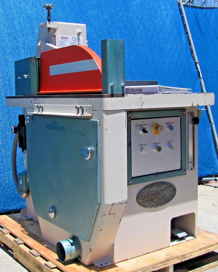 Used Grizzly G0549 24" Upcut Jump Saw 8" Cutting Capacity 15HP 230V 3 Phase Pneumatic