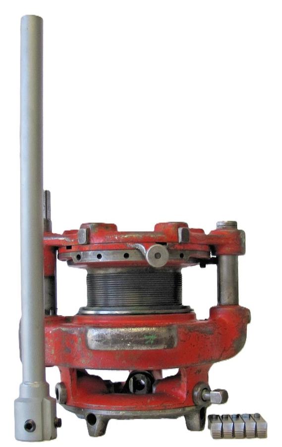 Used Ridgid 141 Receding Geared Pipe Threader 2-1/2" to 4" Jam Proof w/ Extras