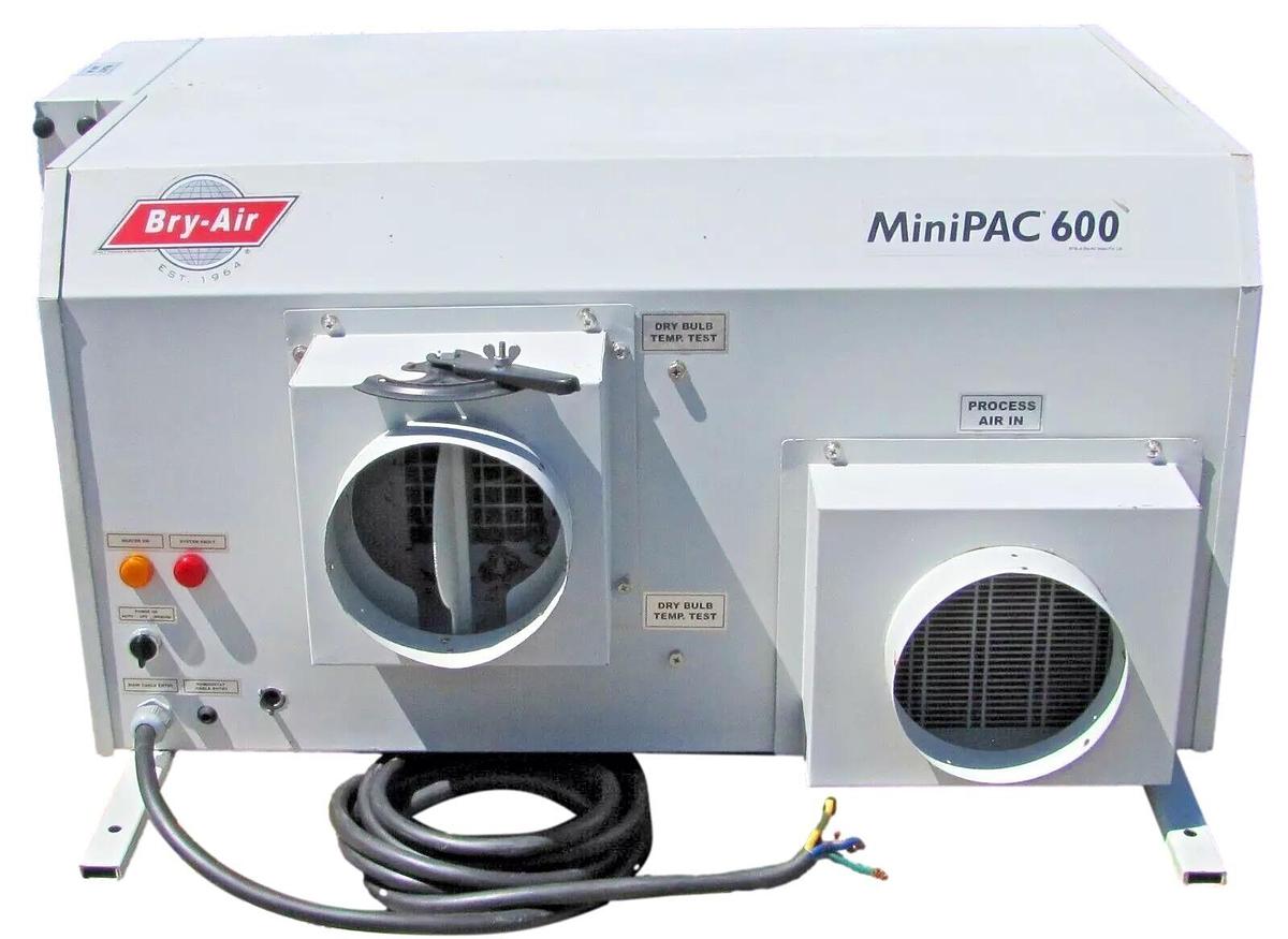 Used Bry-Air Industrial MiniPAC 600 MP-600 Desiccant Dehumidifier 240V 3 Phase