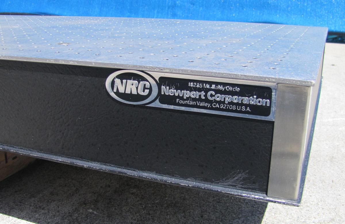 Used Newport NRC 72" x 24" Benchtop Optical Breadboard Table 1/4-20 Threaded Holes