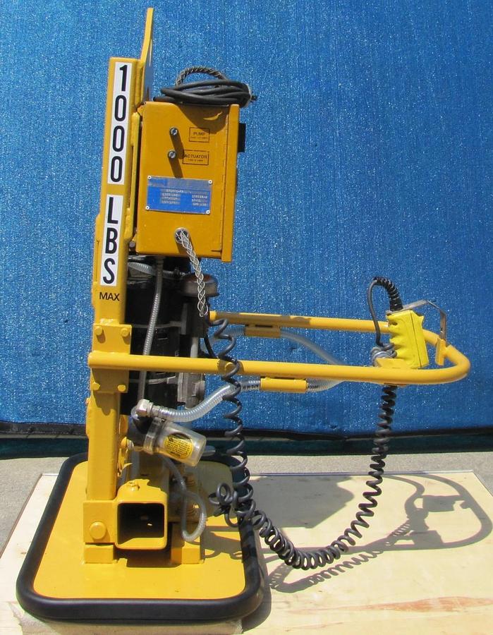 Used Anver 1000 lbs  Electric Powered Vacuum Pad Lifter Lift ET100S-FP 90° Tilting #2