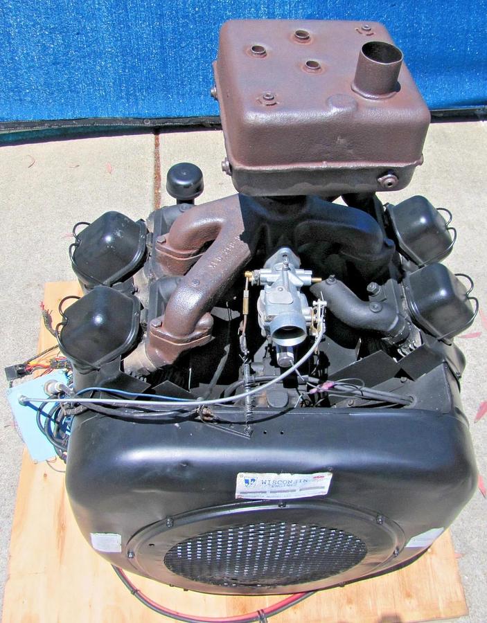 Used Wisconsin V465D1 4-Cylinder Gasoline Engine Spec 467452 New Carburetor