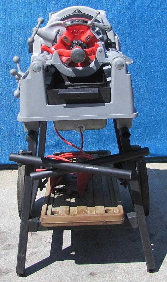 Used Ridgid 535 Series Pipe Threader Threading Machine With 811A Die Head 1/2" to 2"