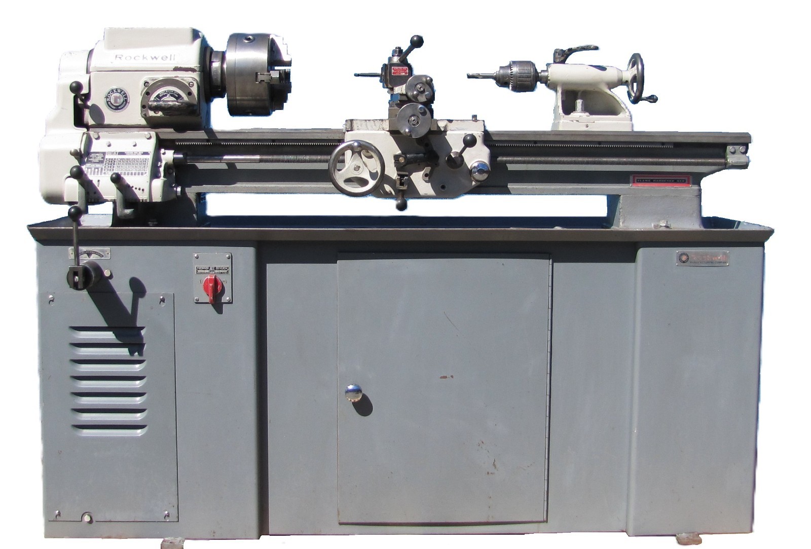 Used Rockwell 1HP Metal Lathe Variable Speed 8" 3 Jaw Chuck Cross Slide Feed 220V 1PH