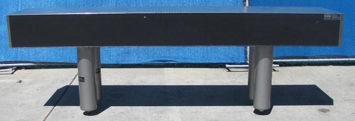 Used Newport NRC 10' x 2' Optical Breadboard Sealed Hole Table Top with Legs