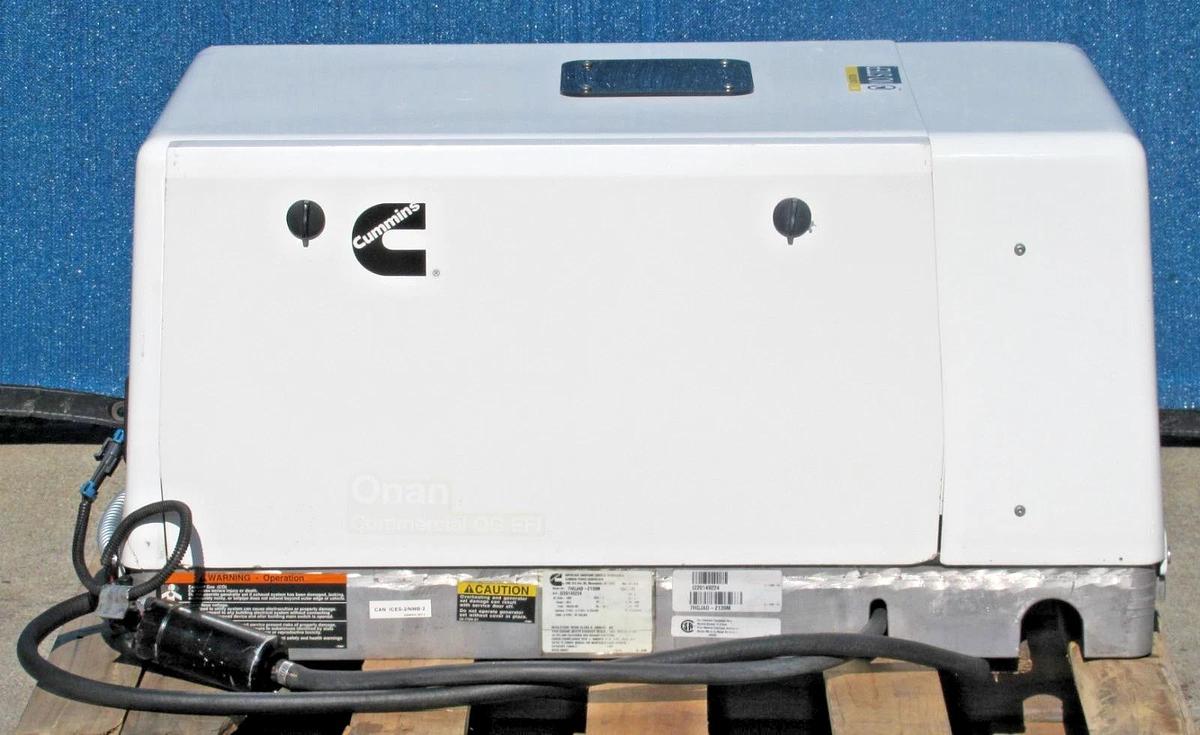 Used Cummins Onan Commercial QG EFI 7000 Watt Gasoline RV Generator 120V Output