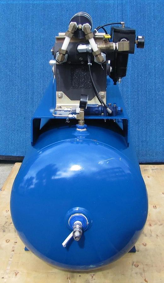 Used Haskel 8AGD-2 Single Stage Double Action Gas Booster with 80 Gallon Tank