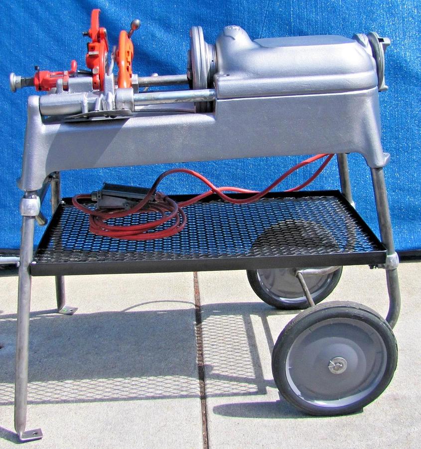 Used Ridgid 535 Pipe Threader 1/2" to 2" Pipe Threading Machine with 815A Die Head #2
