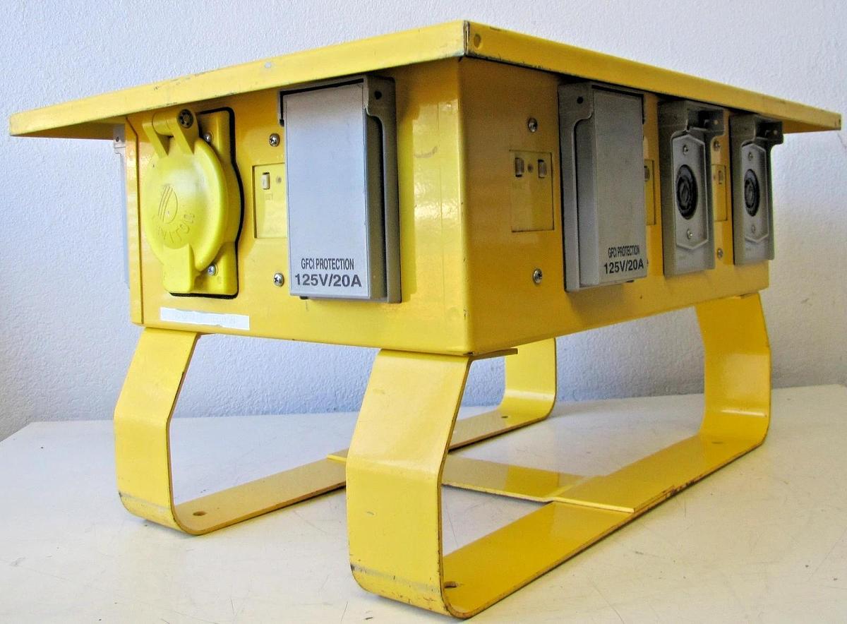 Used Leviton The Box Temporary Power Distribution Spider Box 50A 125/250V Twist Lock