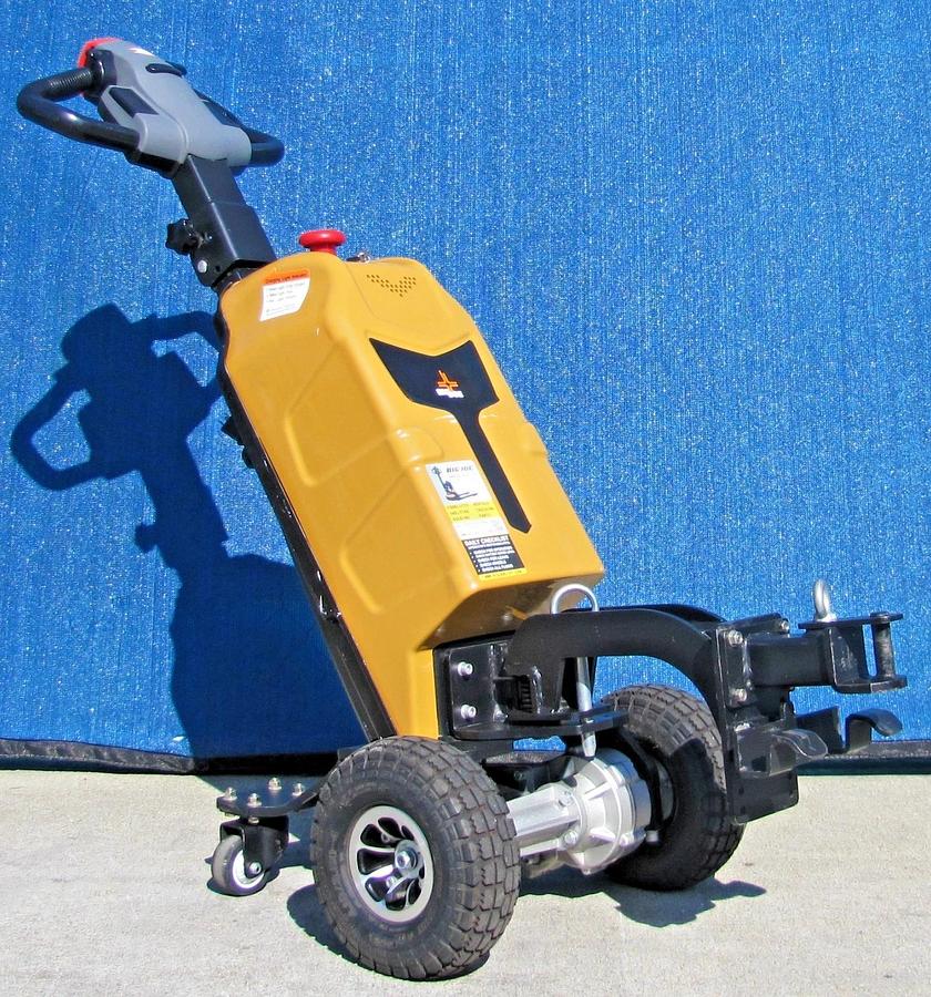 Used Big Joe T15 1500 lbs. Electric Walkie Puller Tugger 24 VDC W/ Battery Charger #1