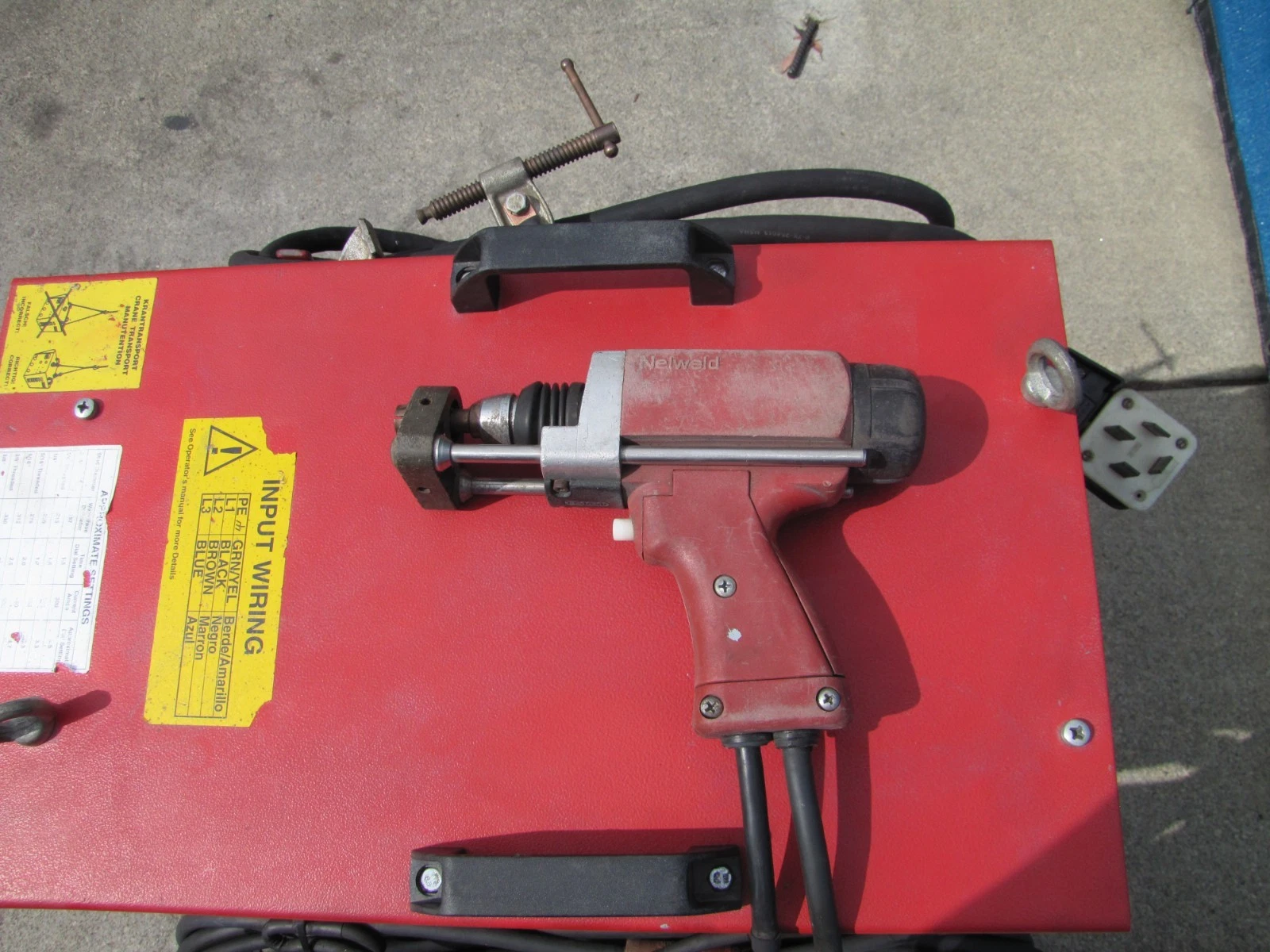 Used Nelson Series 4500 Model 101 Stud Welder 230V 3 Phase w/ Gun 1/8" to 1/2" Studs