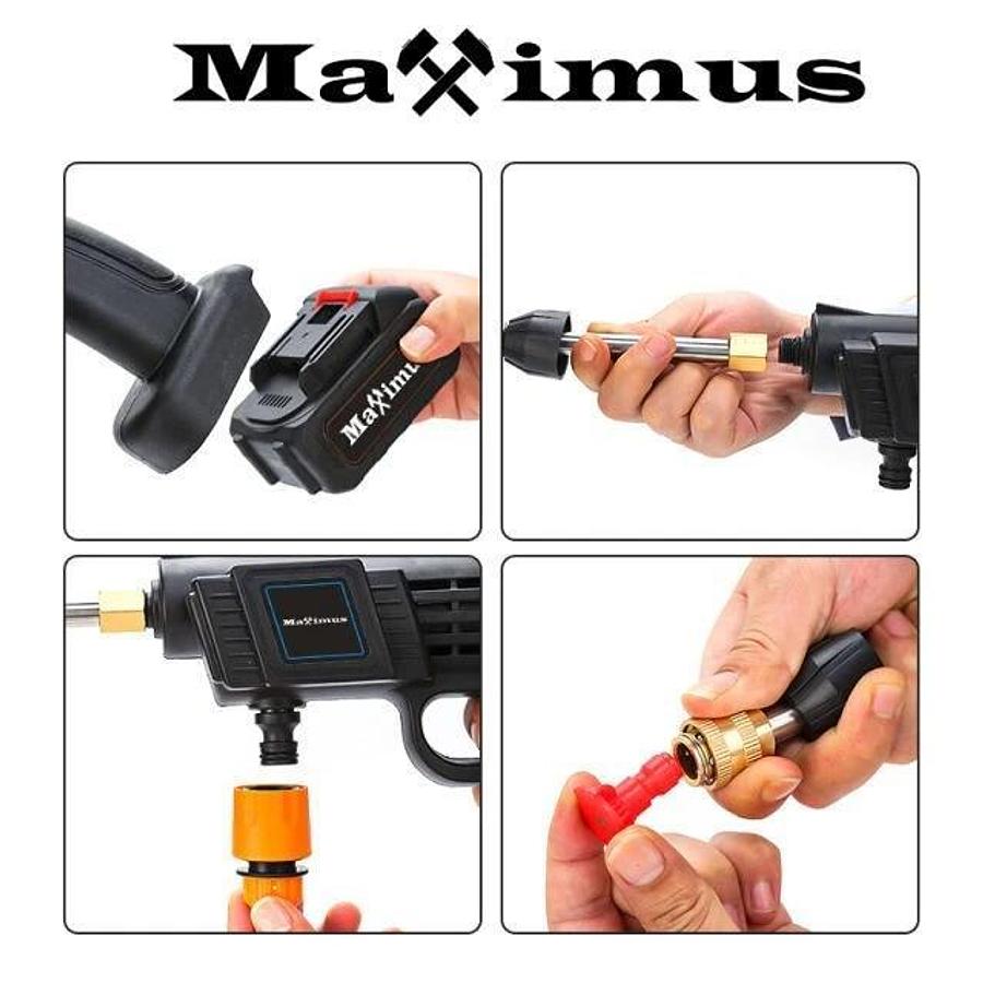 Used Maximus 24V Cordless Pressure Washer Power Cleaner with Battery & Charger