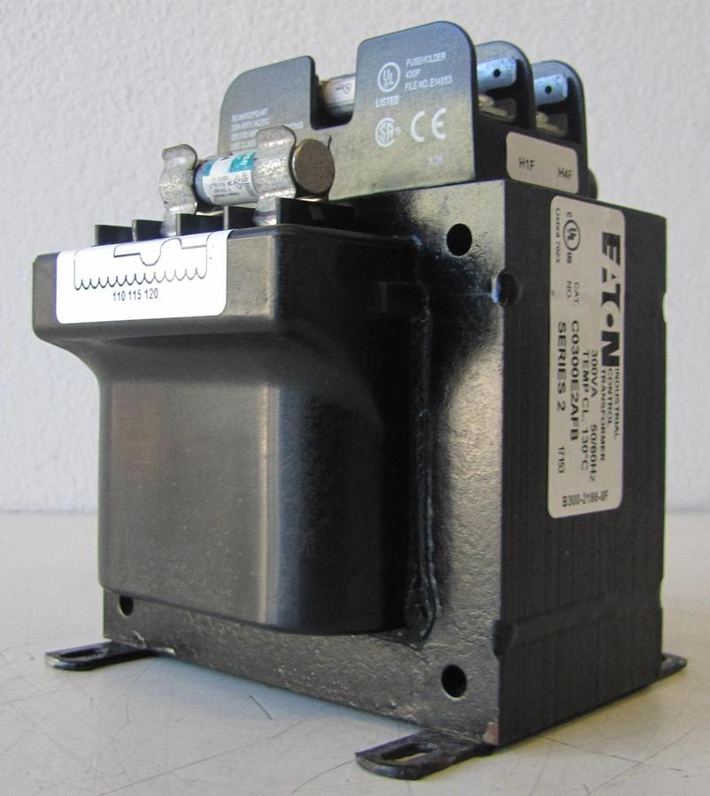 Used Eaton Fused Control Transformer 300 VA 230/460V Input 115V Output C0300E2AFB