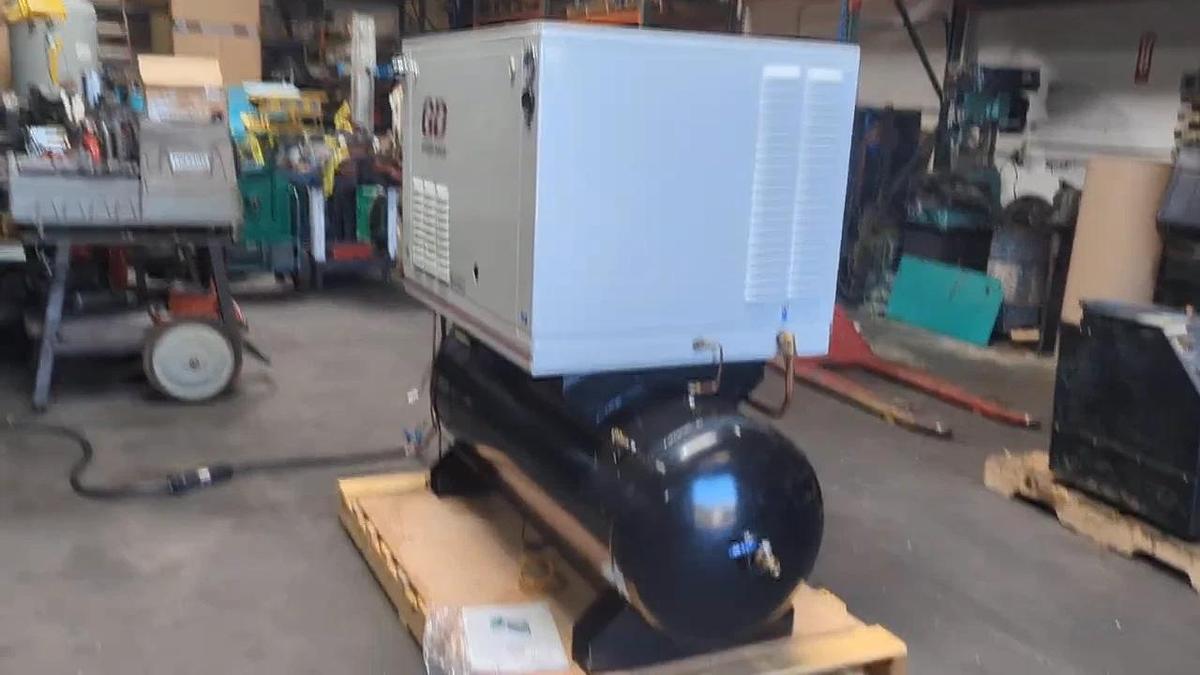Used Gardner Denver 7.5 HP Piston Air Compressor 80 Gallon Tank 460V 3PH 160PSI