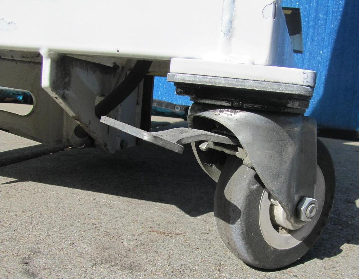 Used Unidex 250 lbs Electric Material Lift 31" Height 24" x 24" Platform 12V Battery