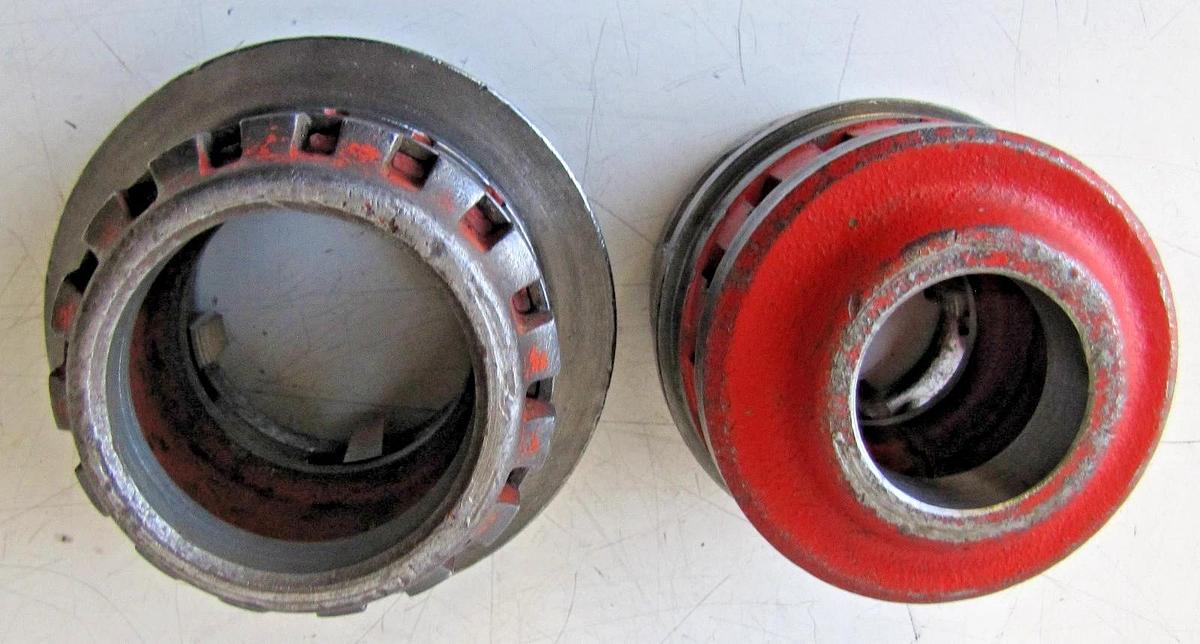 Used RIDGID 12-R Exposed Ratchet Threader Set 1/8", 1/2", 3/4", 1", 1-1/4", 1-1/2", 2 95691552075