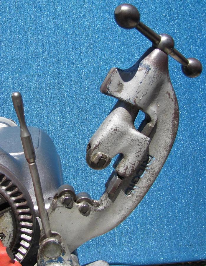 Used Ridgid 535 Pipe Threader 1/2" to 2" Pipe Threading Machine with 815A Die Head #3