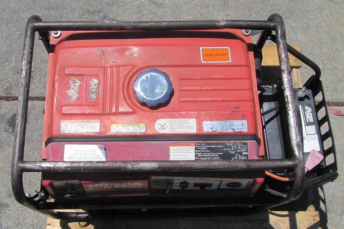Used Honda EB6500 Portable Gas Generator 6500 Watt 110V/220V Electric Start EB6500sx