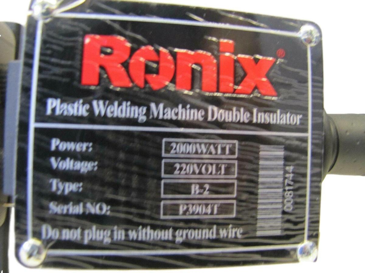 Used Ronix HDPE PE Pipe Fusion Butt Welder Socket Heater Machine 20 to 25mm 220V