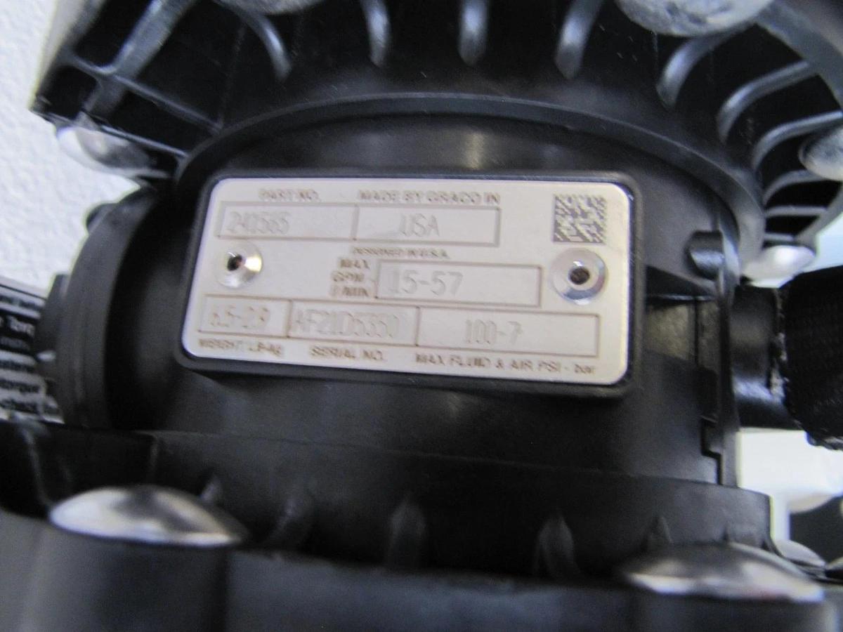 Used Graco Husky 515 Air Operated Polypropylene Double Diaphragm Pump 3/4" NPT