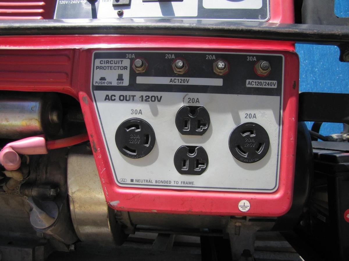 Used Honda EB6500 Portable Gas Generator 6500 Watt 110V/220V Electric Start EB6500sx