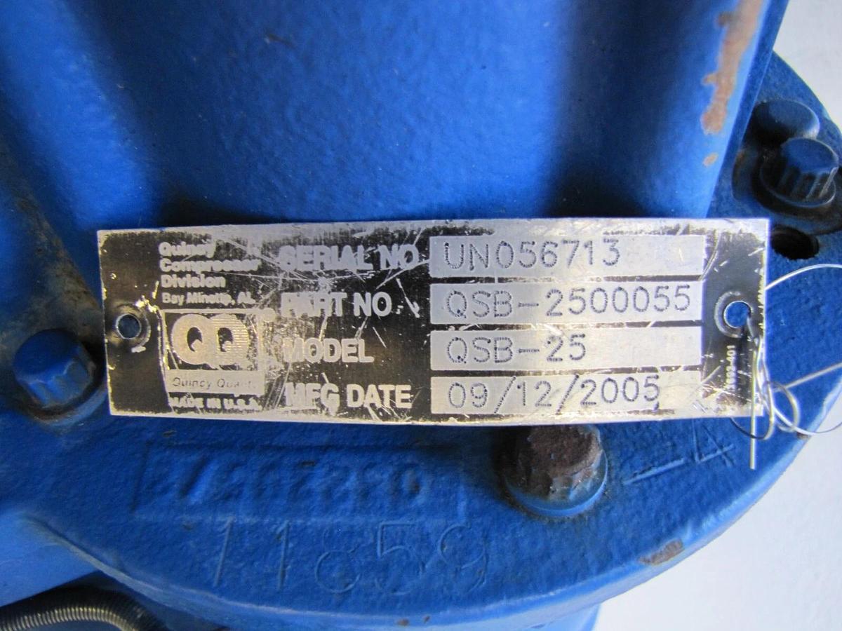 Used Quincy Airend Pump FSS127170 142296-001 for QSB-25 Rotary Screw Compressor 25HP