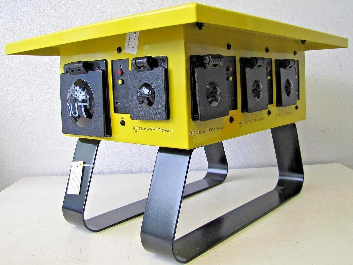 Used Voltec 125/250V 50A Temporary Power Distribution Spider Box T-BOX-6L Twist Lock
